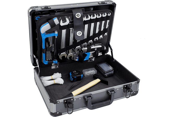 IMP0022- Karcher Mala de ferramentas - 101 peças, plástico, inclui martelo, alicate, conjunto de chaves de fenda, chave de catraca, serra, fita métrica e muito mais