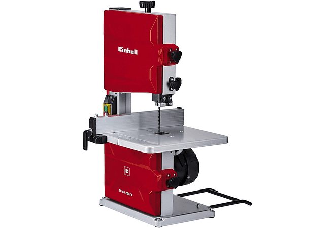 IMP0024- Serra de fita, potência de 250 W, desaceleração 1400 min - 1, velocidade de lâmina 900 m/min, 6 dentes Einhell TC-SB 200/1,