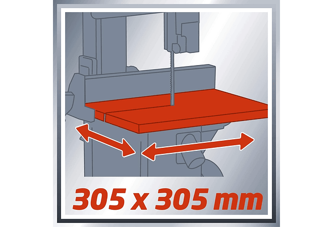 IMP0024- Serra de fita, potência de 250 W, desaceleração 1400 min - 1, velocidade de lâmina 900 m/min, 6 dentes Einhell TC-SB 200/1,