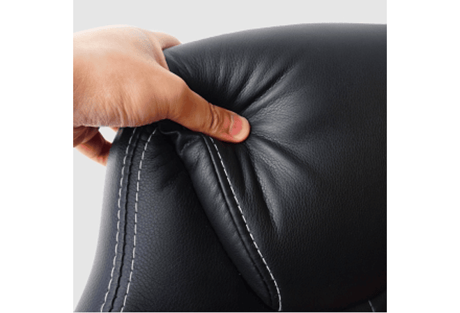 IMP0028- Cadeira de ergonómica de couro para jogos, cadeira giratória de escritório para computador de trabalho (preto)