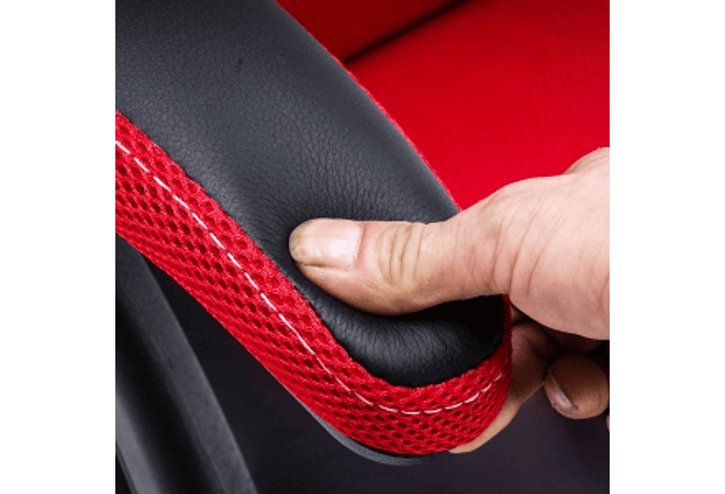 IMP0028- Cadeira de ergonómica de couro para jogos, cadeira giratória de escritório para computador de trabalho (preto)