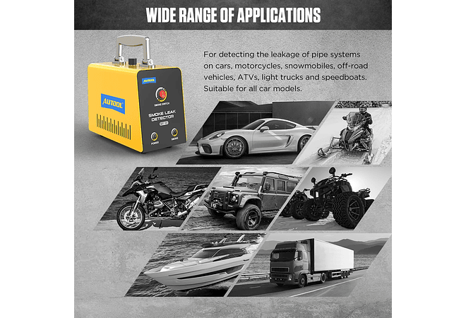 IMP0034- AUTOOLDetetor de Fuga de fumo automóvel, Automotive Sem Bomba, EVAP Vazamento, Gás Vazamento Locator, Tubo de Óleo Gerador, Ferramenta de Diagnóstico, SDT101, 12V