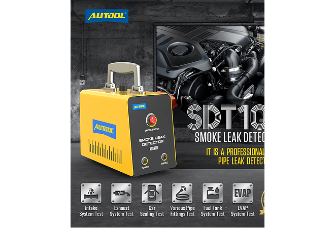 IMP0034- AUTOOLDetetor de Fuga de fumo automóvel, Automotive Sem Bomba, EVAP Vazamento, Gás Vazamento Locator, Tubo de Óleo Gerador, Ferramenta de Diagnóstico, SDT101, 12V