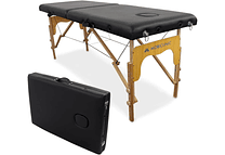 IMP0036- Mobiclinic, Maca de massagem dobrável, CM-01 básico, mesa de massagem, maca de massagem profissional, portátil, madeira, 2 corpos, marca espanhola, regulável, 180 x 60 cm,...