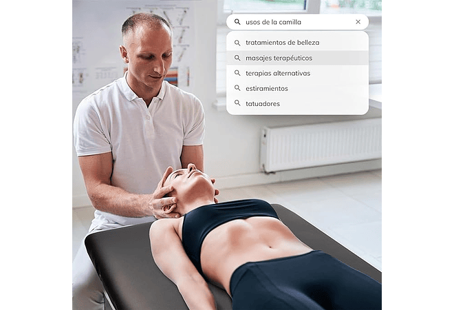 IMP0036- Mobiclinic, Maca de massagem dobrável, CM-01 básico, mesa de massagem, maca de massagem profissional, portátil, madeira, 2 corpos, marca espanhola, regulável, 180 x 60 cm,...