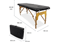 IMP0036- Mobiclinic, Maca de massagem dobrável, CM-01 básico, mesa de massagem, maca de massagem profissional, portátil, madeira, 2 corpos, marca espanhola, regulável, 180 x 60 cm,...