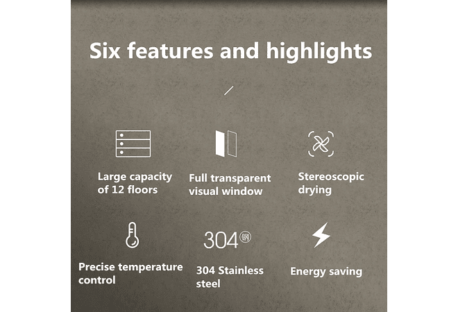 IMP0042-Secador de alimentos doméstico com 12 camadas 220 vfrutas, máquina de secagem, desidrata e dissolução de alimentos 