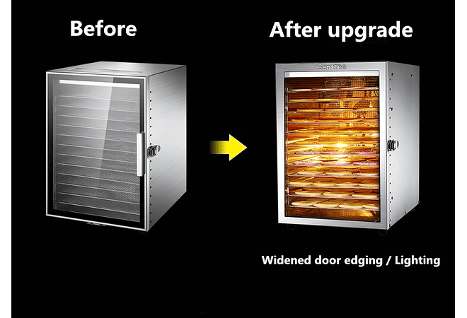 IMP0042-Secador de alimentos doméstico com 12 camadas 220 vfrutas, máquina de secagem, desidrata e dissolução de alimentos 