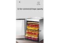 IMP0042-Secador de alimentos doméstico com 12 camadas 220 vfrutas, máquina de secagem, desidrata e dissolução de alimentos 