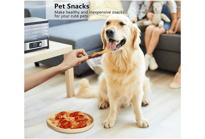 IMP0043- Biolomix bpa livre 5 bandejas secador de alimentos desidratador com temporizador digital e controle de temperatura para frutas carne vegetal carne seca