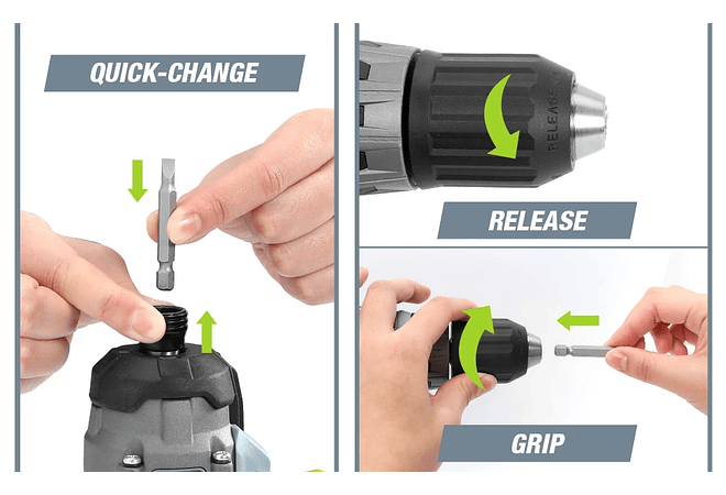IMP0047- Berbequim elétrico sem fio 20ve chave de fenda de impacto conjunto de conjuntos de ferramentas elétricas recarregáveis com 16 conjuntos de acessórios 