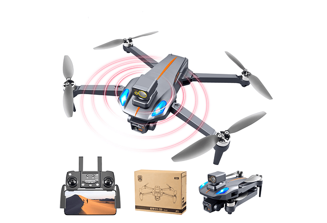 IMP0048- Drone XKJ K911 Max 5G WIFI FPV GPS com câmera dupla ESC 8K 360° 225g RC quadcopter RTF