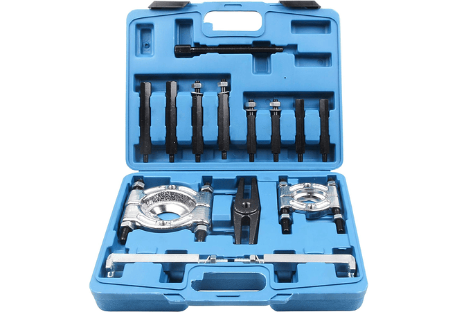 IMP0052- Conjunto de 14 peças de extrator de rolamentos e lâminas separadoras