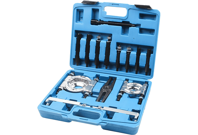 IMP0052- Conjunto de 14 peças de extrator de rolamentos e lâminas separadoras