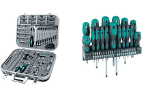 IMP0062- Conjunto de chaves 1/4&quot; + 1/2&quot;. - M9 8450 - 232 peças- .Mannesmann