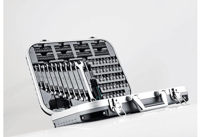 IMP0062- Conjunto de chaves 1/4&quot; + 1/2&quot;. - M9 8450 - 232 peças- .Mannesmann