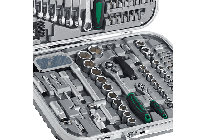 IMP0062- Conjunto de chaves 1/4&quot; + 1/2&quot;. - M9 8450 - 232 peças- .Mannesmann