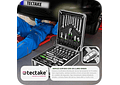 IMP0063- TecTake Mala ferramentas profissional com 1200 peças, carrinho ferramentas com pega telescópica, caixa de ferramentas completa com 4 níveis, carrinho de ferramentas ofici...