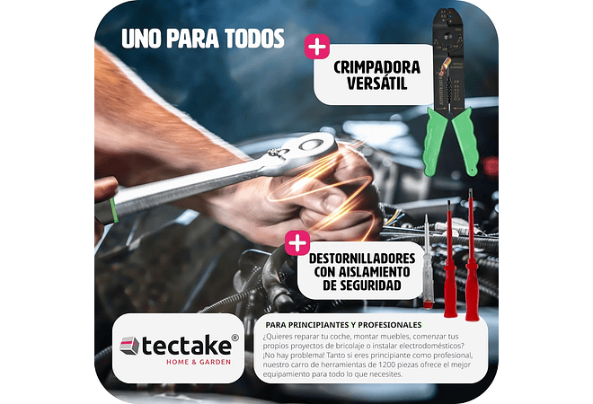 IMP0063- TecTake Mala ferramentas profissional com 1200 peças, carrinho ferramentas com pega telescópica, caixa de ferramentas completa com 4 níveis, carrinho de ferramentas ofici...