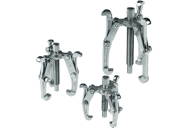 IMP0072- Silverline Tools MS23 - Extratores de polias, 3 unidades (75, 100 e 150 mm)
