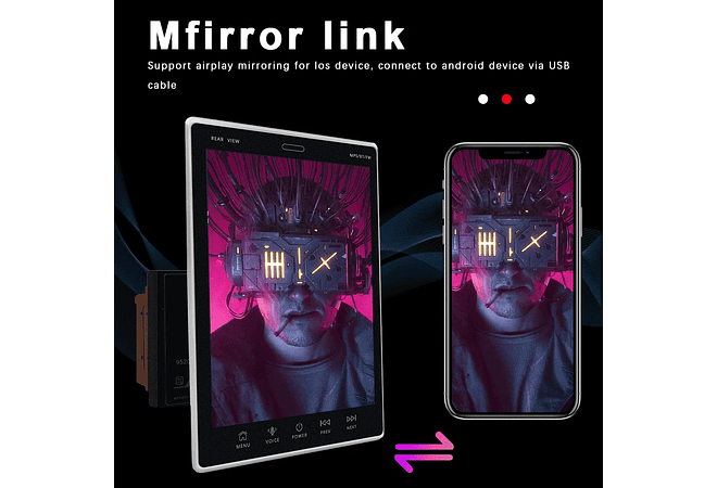 IMP0075- Rádio para automóvel , ecrã vertical, Auto Stereo Universal, Rádio, Mapa GPS para Volkswagen, Nissan, Kia, 2 Din, 9,5&quot;