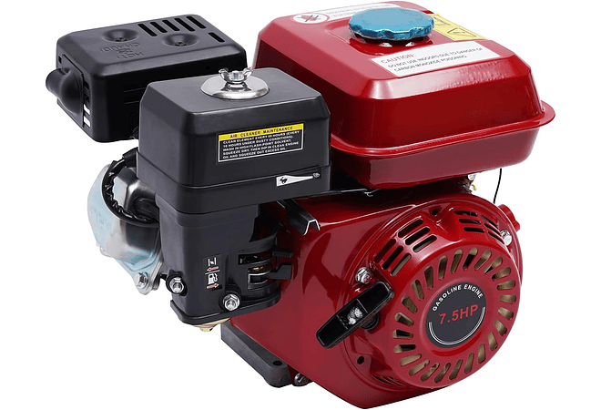 IMP0077- Motor a gasolina, motor de kart industrial de 4 tempos, 1 cilindro, 3600 RPM (vermelho)