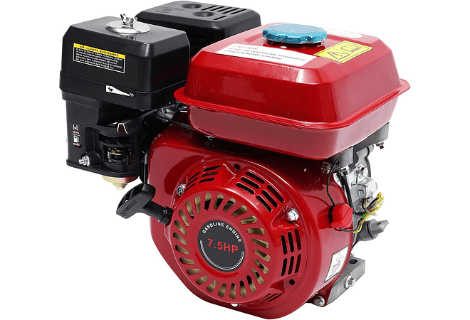 IMP0077- Motor a gasolina, motor de kart industrial de 4 tempos, 1 cilindro, 3600 RPM (vermelho)