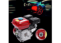 IMP0077- Motor a gasolina, motor de kart industrial de 4 tempos, 1 cilindro, 3600 RPM (vermelho)