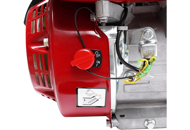 IMP0077- Motor a gasolina, motor de kart industrial de 4 tempos, 1 cilindro, 3600 RPM (vermelho)
