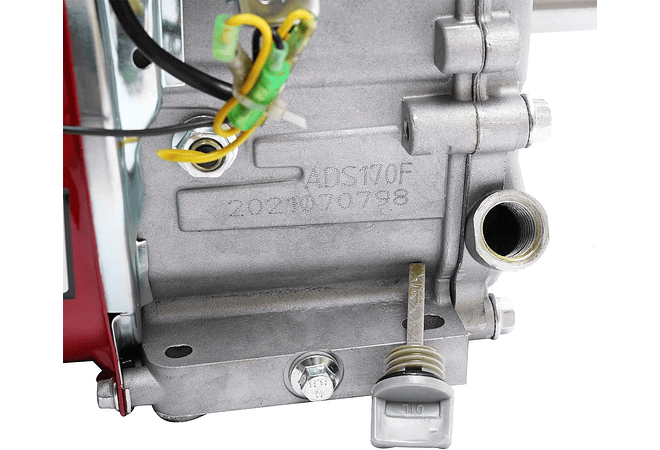 IMP0077- Motor a gasolina, motor de kart industrial de 4 tempos, 1 cilindro, 3600 RPM (vermelho)