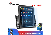 IMP0078- Rádio Carro Podofo Android, Tela Vertical, Navegação GPS, Autoradio, Estilo Tesla, Unidade de Cabeça, Receptor Estéreo, RDS, 9.7 &quot;, 2 Din
