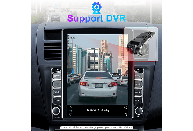 IMP0078- Rádio Carro Podofo Android, Tela Vertical, Navegação GPS, Autoradio, Estilo Tesla, Unidade de Cabeça, Receptor Estéreo, RDS, 9.7 &quot;, 2 Din