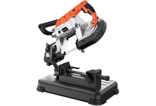  IMP0079- Serra de fita de metal com foco LED (Anbull) , 1100 W/230 V, ajustável 0 a 45 °