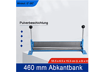 IMP0080- Ferramenta industrial de dobragem de aço, alúminio 460MM 0 °-90 ° Ajustável