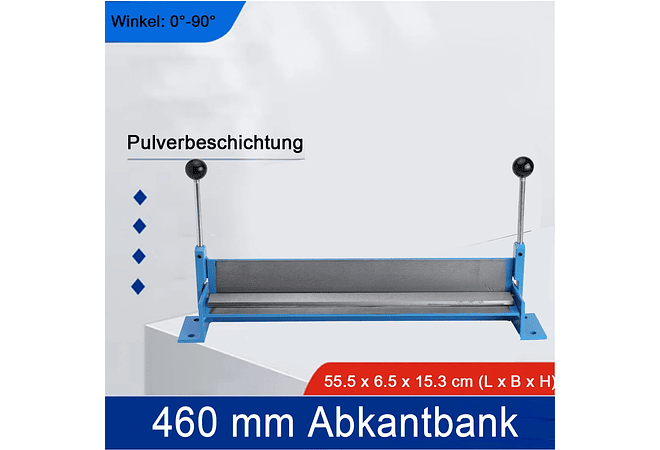 IMP0080- Ferramenta industrial de dobragem de aço, alúminio 460MM 0 °-90 ° Ajustável