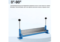 IMP0080- Ferramenta industrial de dobragem de aço, alúminio 460MM 0 °-90 ° Ajustável
