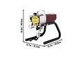IMP0081- VEVOR-Pulverizador De Pintura De Parede Alta Pressão, 2.2 L/Min para Teto e Piso