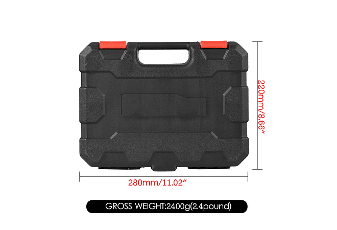 IMP0082- Conjunto de soquetes de impacto métrico METERK-Drive, chave profunda para ferramentas de reparo pneumáticas, 9-24mm, 20pcs, 1/2&quot;