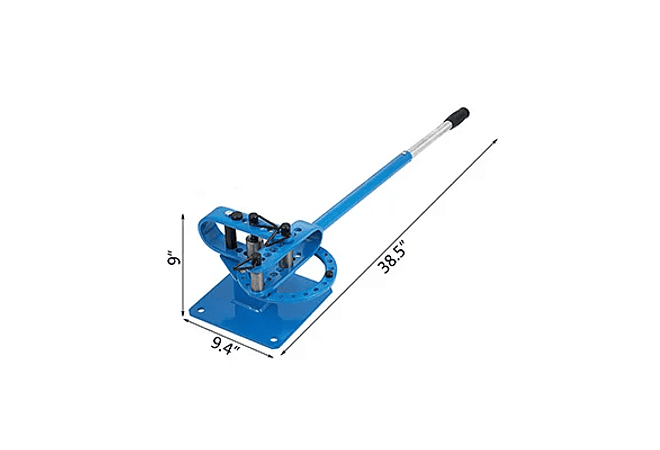 IMP0083- Vevor dobrador de tubulação YP-9 kit de dobra de tubo de aço bancada manual com 7 dados 1-3in 