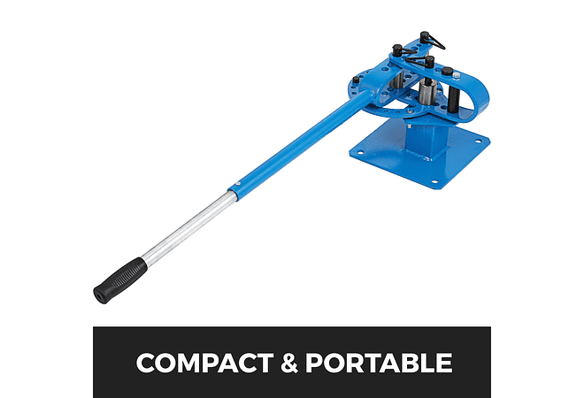 IMP0083- Vevor dobrador de tubulação YP-9 kit de dobra de tubo de aço bancada manual com 7 dados 1-3in 
