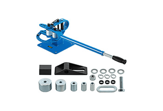 IMP0083- Vevor dobrador de tubulação YP-9 kit de dobra de tubo de aço bancada manual com 7 dados 1-3in 