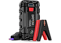 IMP0084- Iniciante de arranque de emergência para carro/motoBRPOM 2000 A, 21800 mAh, (motores de até 8,0 l, gás ou 6,5 l, diesel), lanterna LED, porta USB para smartphone (2000 A)