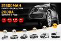 IMP0084- Iniciante de arranque de emergência para carro/motoBRPOM 2000 A, 21800 mAh, (motores de até 8,0 l, gás ou 6,5 l, diesel), lanterna LED, porta USB para smartphone (2000 A)