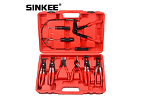  IMP0088- Conjunto de ferramentas de remoção automática - alicate de braçadeira de cabo flexível (9 peças) ( alicate de cabo giratório) 