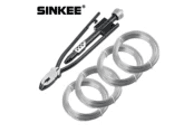  IMP0088- Conjunto de ferramentas de remoção automática - alicate de braçadeira de cabo flexível (9 peças) ( alicate de cabo giratório) 