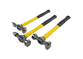 IMP0090- KIT conjunto de tases e martelos chapista com alça de fibra para carroceria (7 peças) 