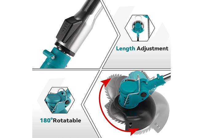 IMP0092- Corta Relvas Elétrico , Makita 18V Bateria, 12000RPM - Yofidra 