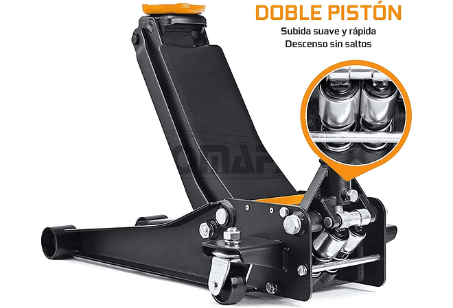 IMP0094- Gato HIDRÁULICO carrinho de mão baixo perfil extra longo 3,5 toneladas 3500 kg