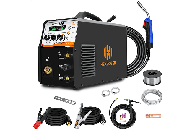 IMP0096- Máquina De Solda MIG, Semi-Automática, Solda De Argônio, 4 em 1, Tig, Mig, Mini Inversor De Solda, MIG-250, 160, 