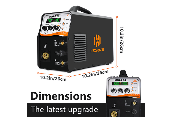IMP0096- Máquina De Solda MIG, Semi-Automática, Solda De Argônio, 4 em 1, Tig, Mig, Mini Inversor De Solda, MIG-250, 160, 
